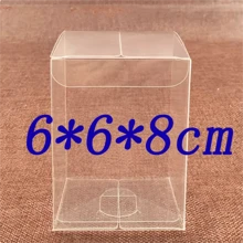 1lot=10pcs 5x5x6/7/8/12/13/20cm Wholesale NewClear PVC Box Packaging Wedding/Christmas Favorite Chocolate Candy Apple Gift Event