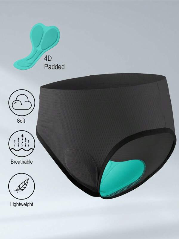 BEROY Women's Cycling Underwear Padded Bike Shorts Mesh Biking Padding Briefs Spin Biker Riding Liner