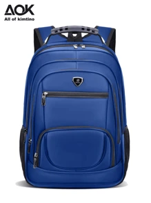 Unisex Backpack Water Resistant Waterproof Reinforced Steel Cable And Anti-Theft Padlock For School Travel Social Elegant Great Promotion Random Model Shipping - 藏蓝色 - 查看 9