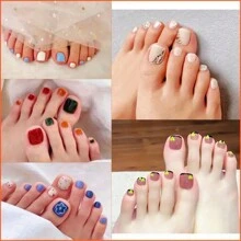 550 Piezas Tips Para Pie Cristal Uñas Postizas SOFT GEL TIPS - transparente - Ver 2