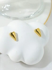 Mazuer 1 对女士复古时尚夸张高端金色几何心形、十字架、四叶草耳环，适合约会、节日派对、日常通勤、度假的优雅礼物 - 金黃色 - 查看 9