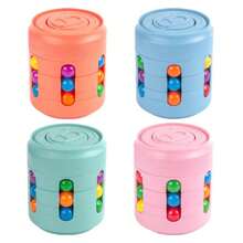 1 件婴儿玩具 | 小型益智玩具 | 1 件陀螺仪 | 儿童减压玩具 | 圆形转盘 | 适合成人、青少年和儿童的缓解焦虑礼物 - 彩色 - 查看 4