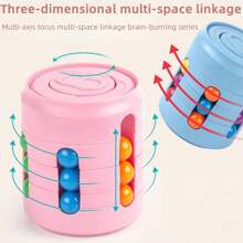 1 件婴儿玩具 | 小型益智玩具 | 1 件陀螺仪 | 儿童减压玩具 | 圆形转盘 | 适合成人、青少年和儿童的缓解焦虑礼物 - 彩色 - 查看 7