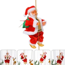 Decoración Santa Claus Escaleda Cuerda Para Decoraciones De Fiestas Jardines Hogar LEODY - Rojo - Ver 4