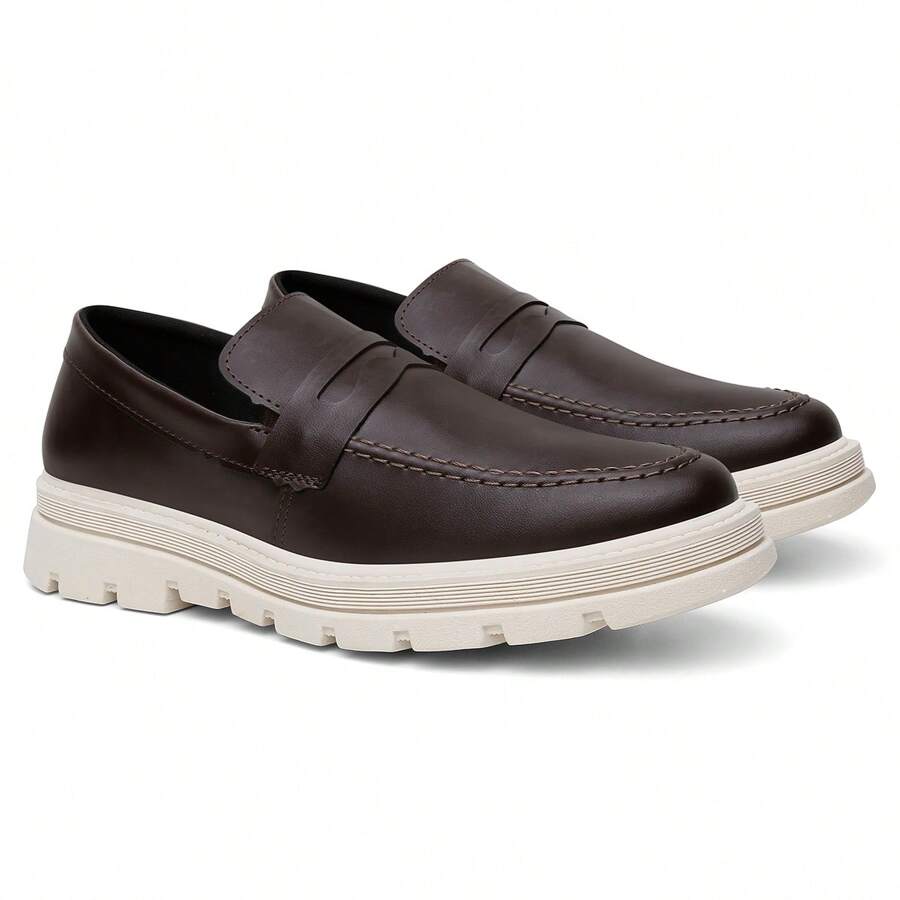 Men's Casual Shoes Oxford Comfort Modern Comfortable Platform Soft Elegant Lightweight - 鏽棕色 - 查看 1