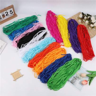 Pizzo ondulato a forma di S multicolore da 0,5 cm, decorazione per abbigliamento, colletti, orli di gonne, tende, artigianato