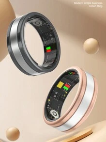 2024 Smart Ring R18 时尚健康健身追踪器，带心率、血氧、运动模式、300 米防水，兼容 Android IOS - 彩色 - 查看 5