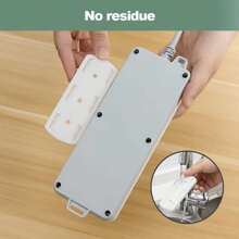 2/4/8 Pcs Adhesive Punch-Free Socket Holder, Desktop Socket Fixer, Power Strip Holder Wall Mount For Home Table Wall, Self-Adhesive Desktop Socket Fixer For WiFi Routers Remote Controls For Kitchen Home Office Cable Management