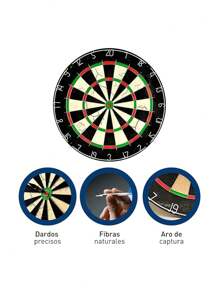 Target Shooting Game With 6 Ultra-Precise Steel Tip Darts, Official Tournament Size, 18 Inches In Diameter - Multicolor - View 3