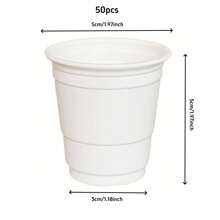 20/50 piezas Vasos de chupito de plástico de 2 onzas, mini vasos desechables de 2 onzas para bodas, fiestas de graduación, cata de cervezas, aperitivos (multicolor), Navidad