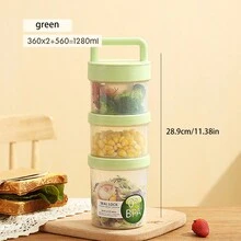 1pc Keep Fit Salad Meal Cup, Single/Double Layered Salad Container For Lunch, Portable Fruit And Vegetable Salad Cups Container With Fork & Salad Dressing Holder