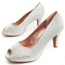 Montevita UNNE56 COMFORTABLE HEEL SHOE - Silver - View 1