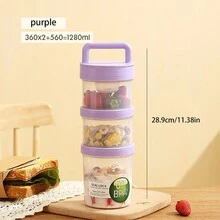 1pc Keep Fit Salad Meal Cup, Single/Double Layered Salad Container For Lunch, Portable Fruit And Vegetable Salad Cups Container With Fork & Salad Dressing Holder