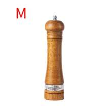 1 件/2 件/3 件手动胡椒研磨器研磨盐胡椒调味瓶陶瓷芯多用途香料瓶厨房工具 - 棕色 - 查看 13