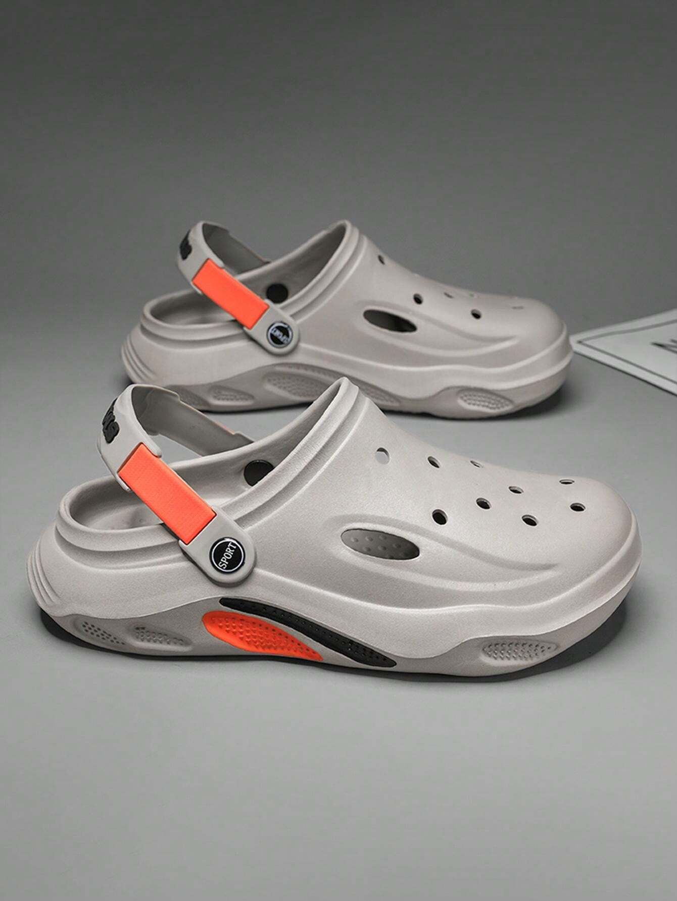 Men Breathable Hollow Out Sandals, Thickened, WearResistant, NonSlip