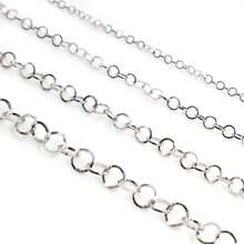 2 Meters Stainless Steel Polishing Necklace O-Ring Chain For DIY Jewelry Findings Making Materials Handmade Supplies - Steel Chains - View 4