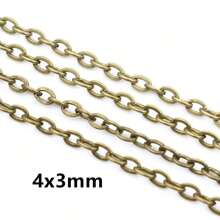 5 Meters Handmade Unwelded Iron Cable Chains DIY Jewelry Making Findings Accessories - Iron Chains - View 7