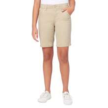 Juniors School Uniform Super Stretch Bermuda Shorts - 卡其色 - 查看 1