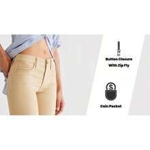 Juniors School Uniform Super Stretch Bermuda Shorts - 卡其色 - 查看 3