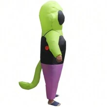 1pc ET Alien Inflatable Costume Anime Suits Dress Mascot Party Cosplay Costumes Black Myth Wukong Costume - Green - View 5
