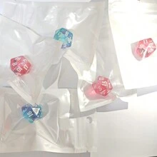 1 Peça Conjunto de Dados de Dragão Olho de Resina ARUOHHA, Dados Líquidos Facetados Múltiplos Conjunto de Dados Roxos Afiados para RPG D&D