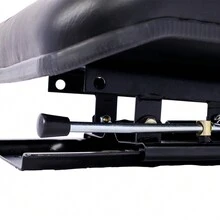 Tractor Seat W/ Backrest Black Slide Track Steel/PVC Compact Mower - 黑色 - 查看 6