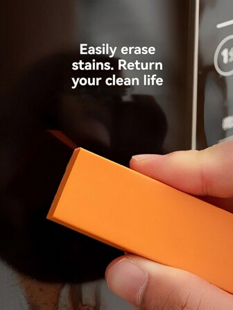 1pc Stainless Steel Cleaning Eraser, Home Kitchen Limescale Remover, Wall & Countertop Cleaner