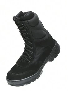 SPECTRUN Coturno Militar selva Novo Modelo Exercito Em Couro Nobuck - PRETO NOBUCK - Visão 3