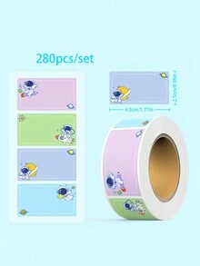 Set de 280 piezas, Etiquetas con nombre de estudiante lindas, Etiquetas con nombre personalizadas, De vuelta a la escuela, Útiles escolares, Escuela, Notas adhesivas, Útiles escolares estéticos, Papelería - Multicolor - Ver 6