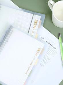 20/26 Holes A5/B5 Pp Loose Leaf Notebook, 1pc Back To School