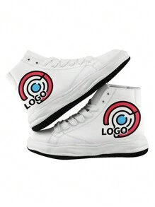 1 Pair Custom Sneakers, Personalized Photo Sneakers, Custom Thick Sole Sneakers, Personalized Canvas Shoes, Photo Sneakers, Personalized Sneakers For Women And Men, Personalized Sports And Casual Shoes,Groomsman Gift, Anniversary Gift, Valentine Gift, Birthday Gift, Wedding Gift, Best Friend Gift, Gift For Mom/Dad/Her/Him/Girlfriend/Boyfriend/Wife/Husband/Friend - White - View 4