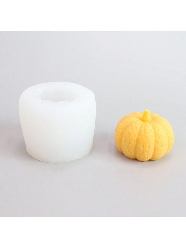 Set di stampi in silicone per candele a forma di zucca, fai da te