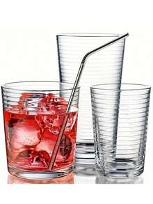 10 件不锈钢吸管，可重复使用奶茶加厚长搅拌棒，适用于奶昔、冰沙、波霸、珍珠奶茶、冰咖啡，非常适合家庭露营野餐酒吧派对、派对用品、饮具配件 - 銀色 - 查看 8