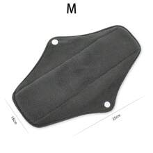10Pcs Sanitary Pads Washable Menstrual Pads Charcoal Bamboo Liner Regular Flow Cloth /Reusable Sanitary Pads/Mama Panty Liners M Size Random Color