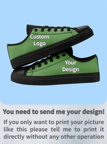 1 Pair Custom Low Top Canvas Shoes, Personalized Photo Sneakers, Custom Sneakers, Personalized Low Top Canvas Shoes, Photo Sneakers, Personalized Sneakers For Women And Men, Personalized Sports And Casual Shoes, Groomsman Gift, Anniversary Gift, Valentine Gift, Birthday Gift, Wedding Gift, Best Friend Gift, Gift For Mom/Dad/Her/Him/Girlfriend/Boyfriend/Wife/Husband/Friend - Black - View 2