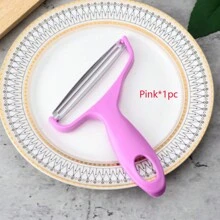 1 Miếng Tím Và Xanh Cải bắp Cái nạo - Miệng Rộng Dao gọt vỏ Đối với Dễ Và Bóc Của Sân vườn Rau , Nhà hàng Quân nhu - màu xanh lá - Xem 16