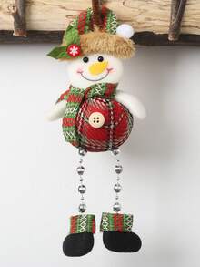 1 Mặt dây chuyền cây thông Noel, vải kẻ caro, hạt chuỗi chân, trang trí cửa sổ Giáng sinh, hoạt hình, ông già, người tuyết, mặt dây chuyền hình nai sừng tấm, đồ trang trí không khí lễ hội, trang trí nhà cửa - Nhiều màu - Xem 9