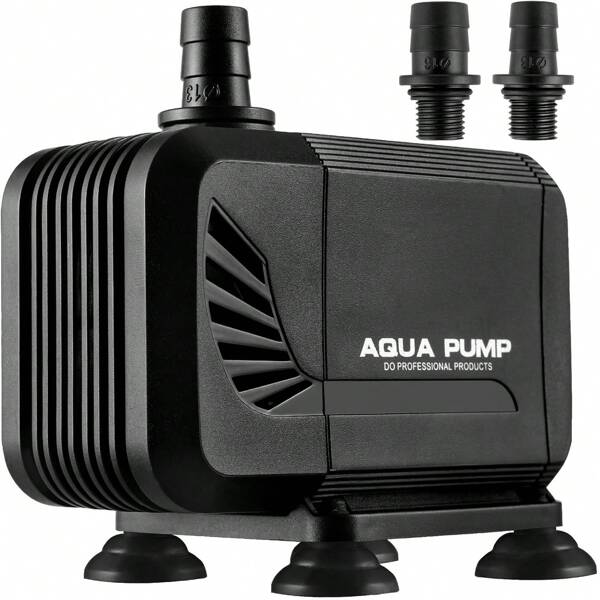 Bomba de acuario de 15 W, bomba de agua para estanque, bomba sumergible 1500 L/H, para fuente de estanque, rocalla de acuario, bomba de agua ultra silenciosa con filtro y 2 boquillas de 13 mm/16 mm, altura máxima de entrega 1,6 m