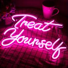 霓虹灯字母系列 - “你好美丽”、“奇迹发生的地方”、“让自己宾至如归”,适合卧室、客厅、甜品店、美容院、纹身工作室、餐厅、婚礼派对、卧室墙壁装饰、节日派对礼物的房间装饰,LED 霓虹灯,USB 供电 - 彩色 - 查看 15