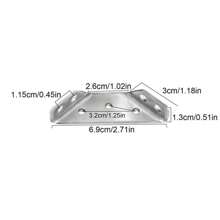 10/20/30PCS Triangle Bracket Furniture Support Thickened Universal Connector Corner