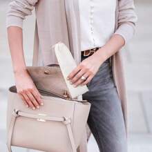 6 件/10 件/14 件不锈钢金属吸管带刷子和袋子，8.46 英寸/5.9 英寸（约 21.5 厘米/15 厘米）可重复使用，适用于果汁、水、冰沙、洗碗机，适合圣诞礼物 - 銀色 - 查看 8