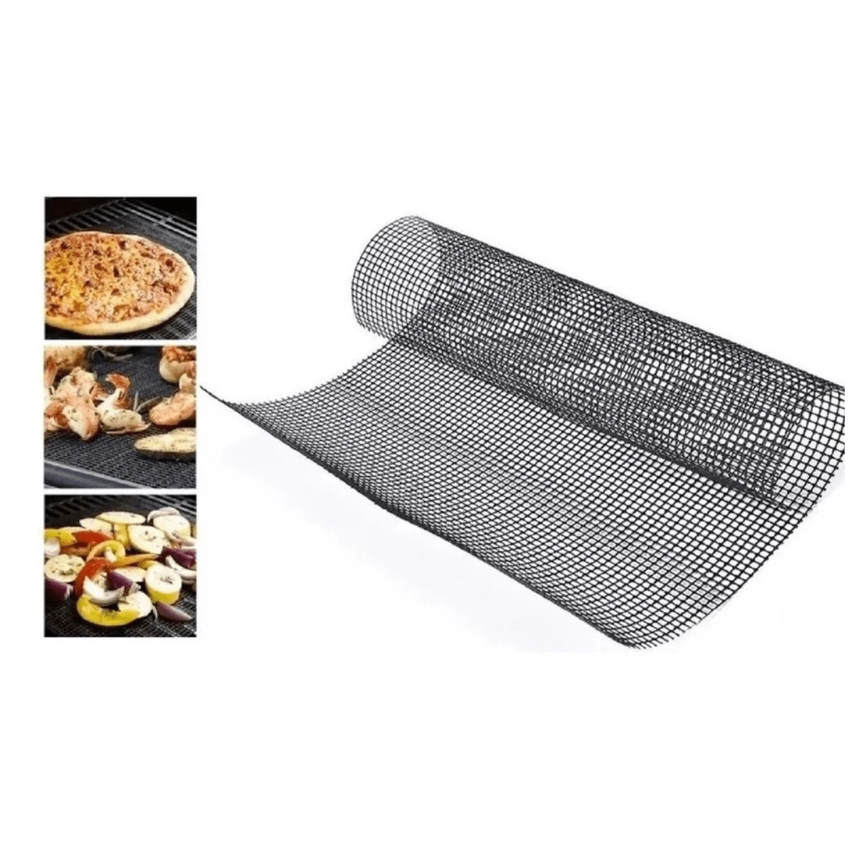 Teflon Barbecue Grill Mat Non-Stick Barbecue Mesh Offer - 黑色 - 查看 1