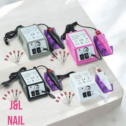 Lixadeira Lixa Motor Mercedes 2000 Rosa Profissional Manicure Unha Gel Acrigel Fibra