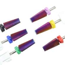 Easy Nail 5-In-1 Purple Professional Tungsten Carbide Nail Drill Bits, Unscented Tapered Milling Cutters For Gel Acrylic Removal, Manicure Tools & Nail Drill Accessories - Multicolor - View 4