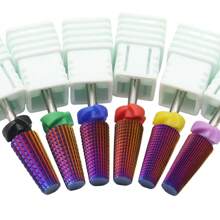 Easy Nail 5-In-1 Purple Professional Tungsten Carbide Nail Drill Bits, Unscented Tapered Milling Cutters For Gel Acrylic Removal, Manicure Tools & Nail Drill Accessories - Multicolor - View 6