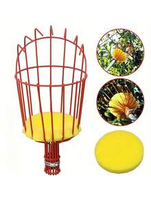 1 dụng cụ hái trái cây cao cấp cho vườn - Tầm với cao, Cột nhôm bền nhẹ - Giỏ vặn dễ dàng - Dụng cụ thiết yếu cho vườn cây ăn quả - Nhiều màu - Xem 6