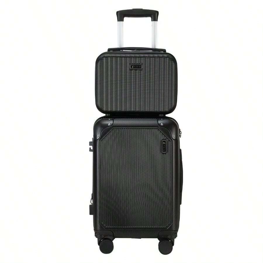 10KG Carry-On Suitcase KIT With Toiletry Bag With Handle And Expander ACO BRAND - 黑色 - 查看 1