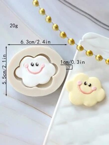 Cartoon Moon Star Cloud Silicone Fondant Cake Mould, Chocolate Clay Mould, Resin Mould, Chocolate Mould - Beige - View 13