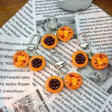 1pc Simulated Mini Burger, Fried Chicken & Sandwich Keychain, Cute & Weird Food Accessory Styles Include Fries, Baked Wings And Bag Pendant Decor - Multicolor - View 3