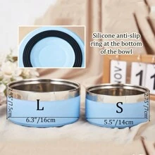 定制狗碗，狗粮/水碗，宠物用大小型碗，不锈钢猫食碗，带名字的个性化狗食碗，宠物礼物 - 橘色 - 查看 7